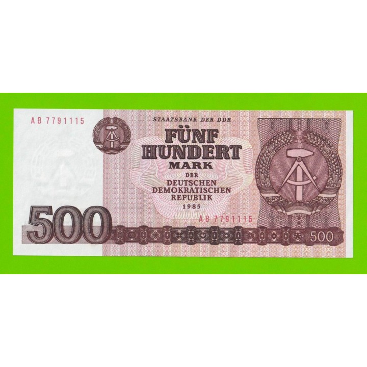 Германия (ГДР) - 500 марок - 1985 - UNC-!!!