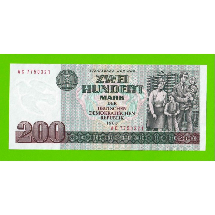 Германия (ГДР) - 200 марок - 1985 - UNC-!!!