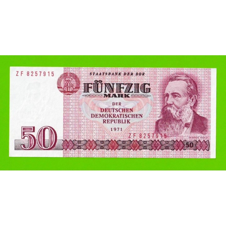 Германия (ГДР) - 50 марок - 1971 - UNC-!!!