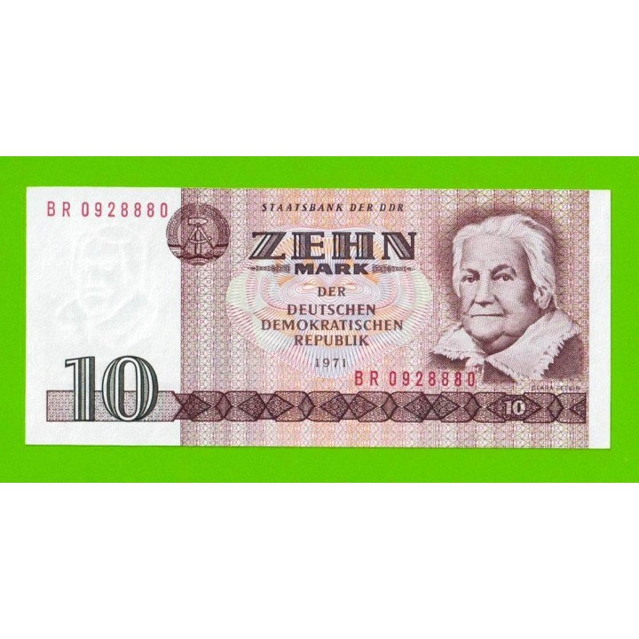 Германия (ГДР) - 10 марок - 1971 - UNC!!!