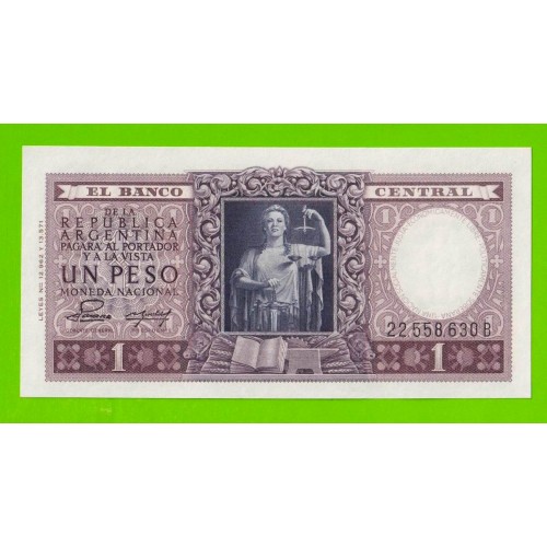 Аргентина - 1 песо - 1952 (1953) - серия B - UNC!!!