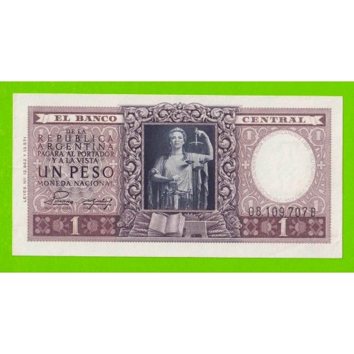 Аргентина - 1 песо - 1952 (1953) - серия B - XF+++!!!