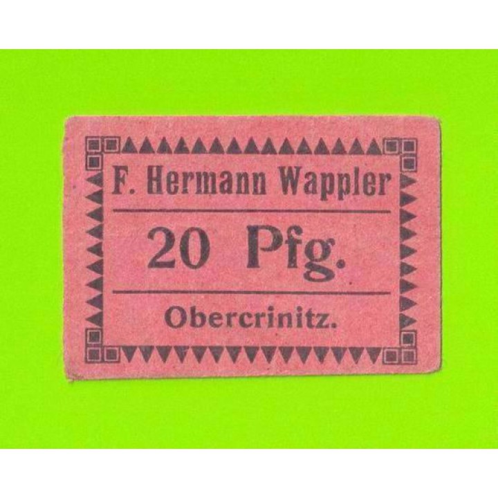 Германия (Obercrinitz) - 20 пфеннигов - 1919 - НОТГЕЛЬД