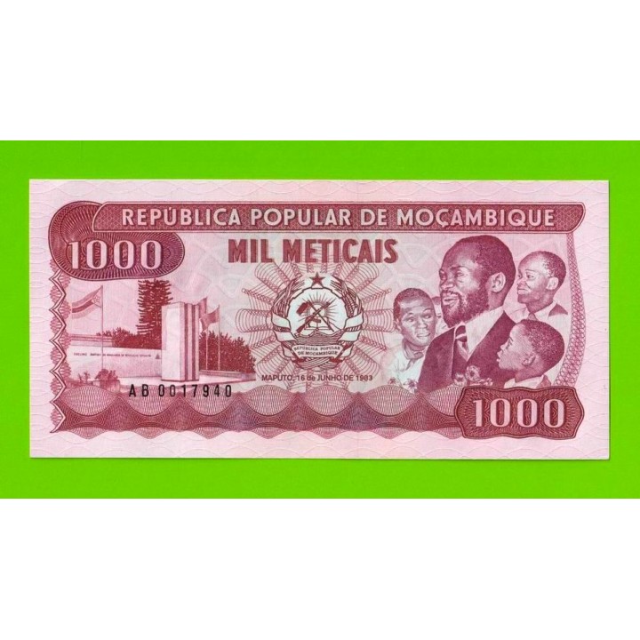 Мозамбик - 1000 метикалов - 1983 (AB) - UNC!!!