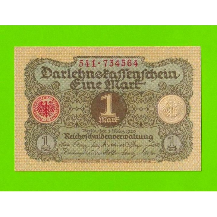 Германия - 1 марка - 1920 - UNC!!!
