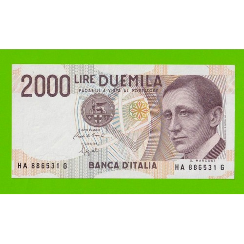 Италия - 2000 лир - 1990 - UNC!!!