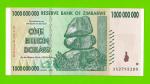 Зимбабве - 1000000000 / 1 миллиард долларов - 2008 (AA)