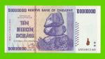 Зимбабве - 10000000000 / 10 миллиардов долларов - 2008 (AB)