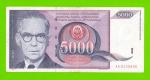 Югославия - 5000 динаров - 1991 (AA)