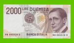 Италия - 2000 лир - 1990 - UNC!!!