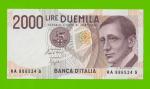 Италия - 2000 лир - 1990 - UNC!!!