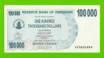 Зимбабве - 100000 долларов - 2006 - UNC!!!