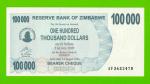 Зимбабве - 100000 долларов - 2006 - UNC!!!