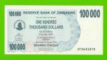 Зимбабве - 100000 долларов - 2006 - UNC!!!