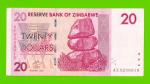 Зимбабве - 20 долларов - 2007 (AE)