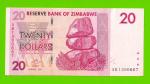 Зимбабве - 20 долларов - 2007 (AB)