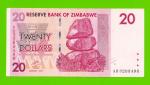 Зимбабве - 20 долларов - 2007 (AD)