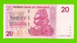 Зимбабве - 20 долларов - 2007 (AC)