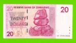 Зимбабве - 20 долларов - 2007 (AC)