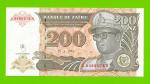Заир - 200 новых заире - 1994 - UNC!!!