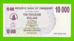 Зимбабве - 10000 долларов - 2006 (AM)