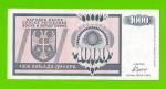 Босния и Герцеговина (Республика Сербская) - 1000 динаров - 1992 (AA)