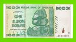 Зимбабве - 1000000000 / 1 миллиард долларов - 2008 (AA)