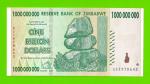 Зимбабве - 1000000000 / 1 миллиард долларов - 2008 (AA)