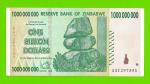 Зимбабве - 1000000000 / 1 миллиард долларов - 2008 (AA)