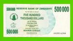 Зимбабве - 500000 долларов - 2007 (AA)
