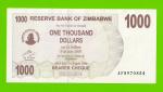 Зимбабве - 1000 долларов - 2006 (AF)