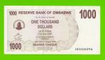 Зимбабве - 1000 долларов - 2006 (AD)