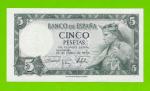 Испания - 5 песет - 1954 - UNC-!!!