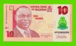 Нигерия - 10 найра - 2011 (AP) - Полимер - UNC!!!