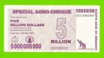 Зимбабве - 5000000000 / 5 миллиардов долларов - 2008 (AC)