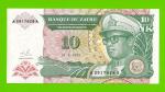 Заир - 10 новых макута - 1993 - UNC!!!