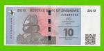 Зимбабве - 10 зиг - 2024 (AA) - UNC!!!