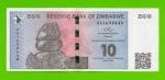Зимбабве - 10 зиг - 2024 (AA) - UNC!!!