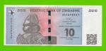 Зимбабве - 10 зиг - 2024 (AA) - UNC!!!