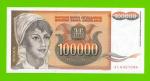 Югославия - 100000 динаров - 1993 (AC) - UNC!!!