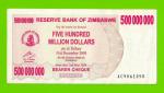 Зимбабве - 500000000 / 500 миллионов долларов - 2008 (AC)