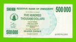Зимбабве - 500000 долларов - 2007 (AA)