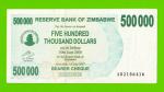 Зимбабве - 500000 долларов - 2007 (AB)