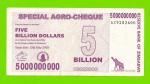 Зимбабве - 5000000000 / 5 миллиардов долларов - 2008 (AC)