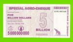 Зимбабве - 5000000000 / 5 миллиардов долларов - 2008 (AE)