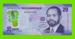 Мозамбик - 20 метикалов - 2024 (AA) - Полимер - UNC!!!