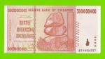 Зимбабве - 50000000000 / 50 миллиардов долларов - 2008 (AB) - XF+++!!!