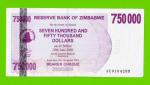 Зимбабве - 750000 долларов - 2007 (AC)