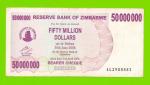 Зимбабве - 50000000 / 50 миллионов долларов - 2008 (AL)