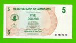 Зимбабве - 5 долларов - 2006 (AA) - UNC!!!